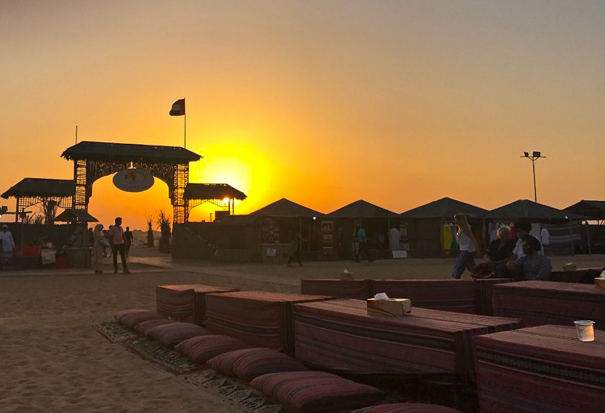 Evening desert safari in Dubai